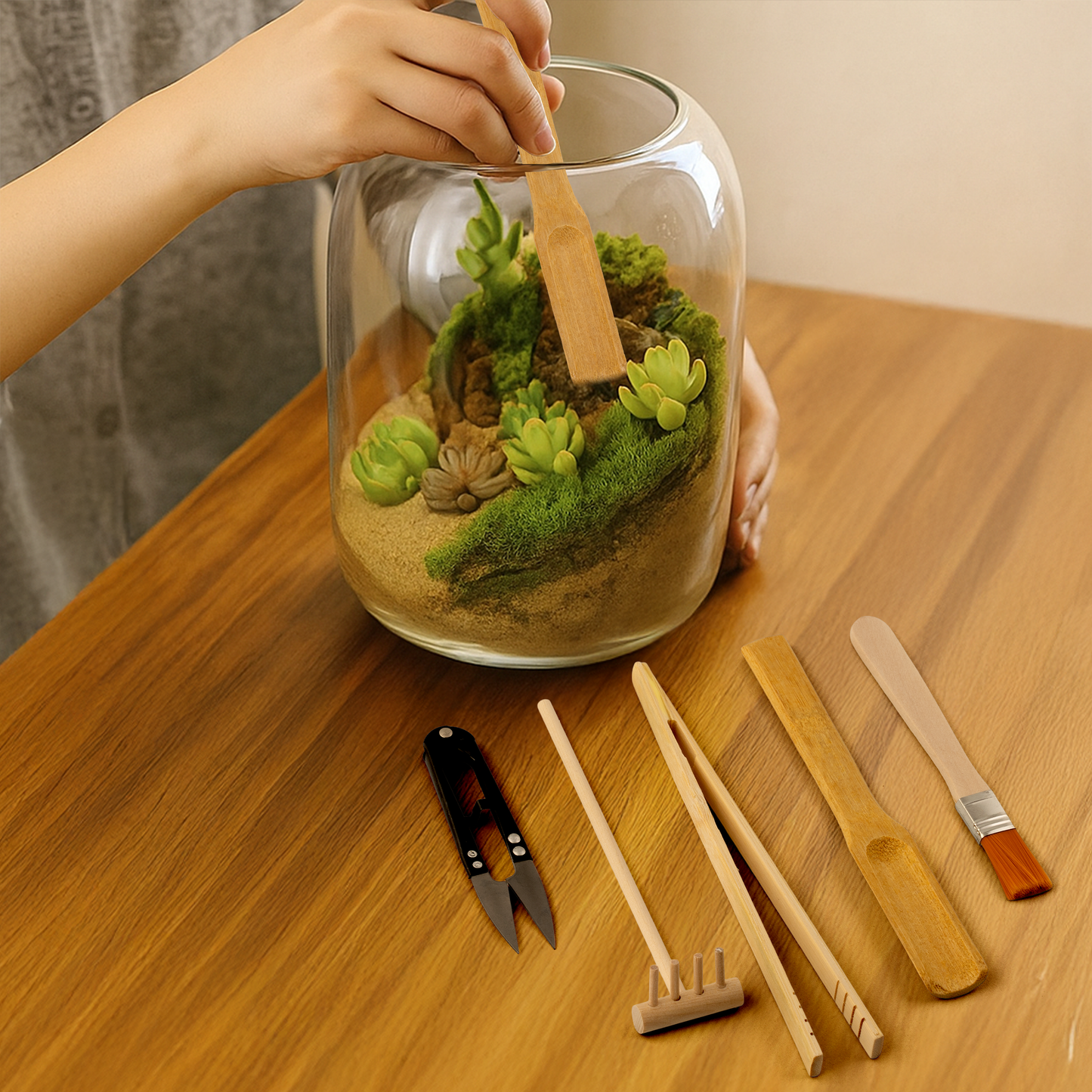 Kit de herramientas para terrarios y jardines eternos