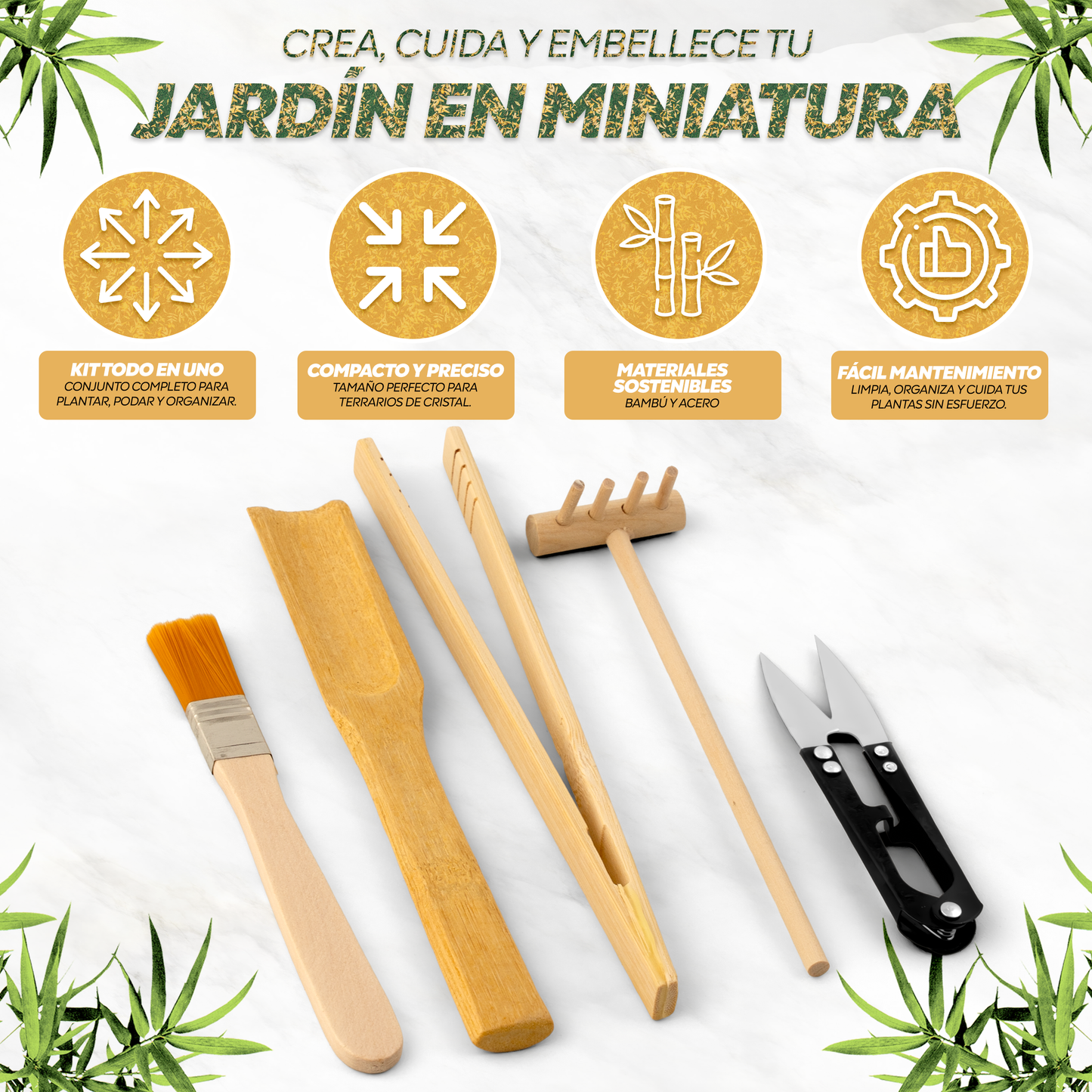 Kit de herramientas para terrarios y jardines eternos