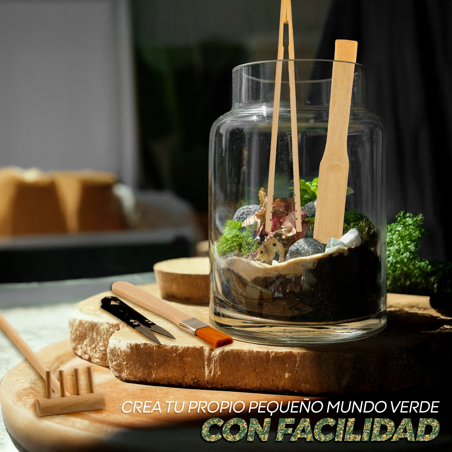 Kit de herramientas para terrarios y jardines eternos